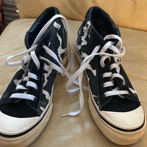 Vans cow print Style 29 lug sole lace up sneakers canvas tennis shoes animal